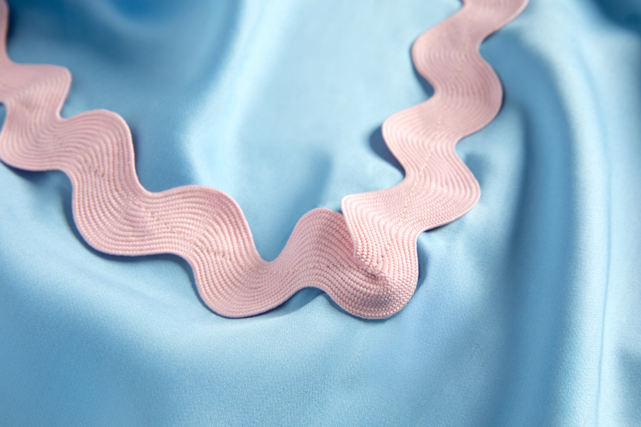 Blue Ribbon/Dusty Pink